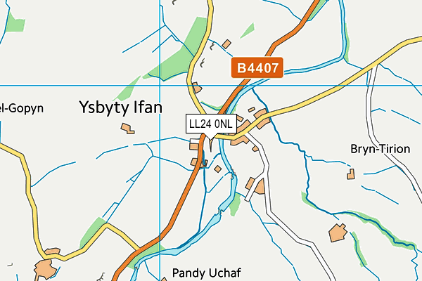 LL24 0NL map - OS VectorMap District (Ordnance Survey) LL24 0NL map - OS VectorMap District (Ordnance Survey)