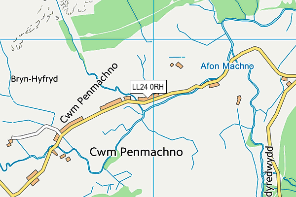 LL24 0RH map - OS VectorMap District (Ordnance Survey) LL24 0RH map - OS VectorMap District (Ordnance Survey)