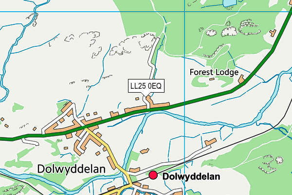 LL25 0EQ map - OS VectorMap District (Ordnance Survey) LL25 0EQ map - OS VectorMap District (Ordnance Survey)
