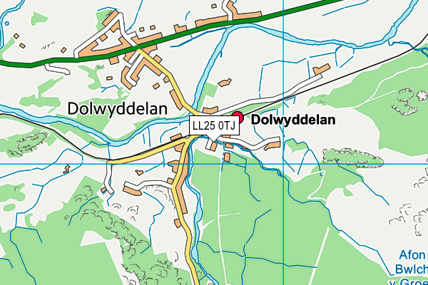 LL25 0TJ map - OS VectorMap District (Ordnance Survey) LL25 0TJ map - OS VectorMap District (Ordnance Survey)