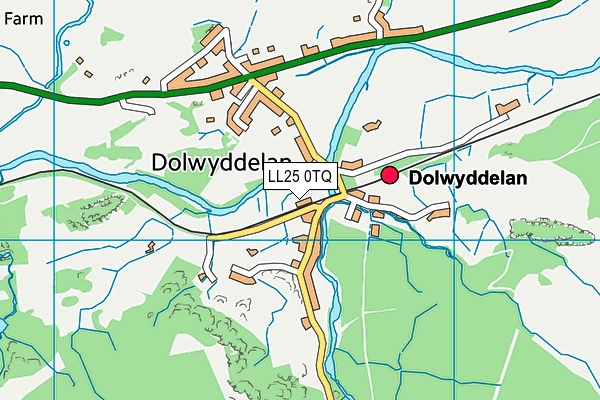LL25 0TQ map - OS VectorMap District (Ordnance Survey) LL25 0TQ map - OS VectorMap District (Ordnance Survey)