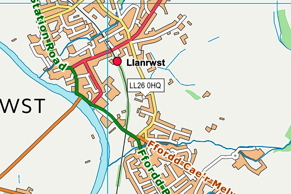LL26 0HQ map - OS VectorMap District (Ordnance Survey) LL26 0HQ map - OS VectorMap District (Ordnance Survey)