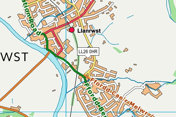 LL26 0HR map - OS VectorMap District (Ordnance Survey) LL26 0HR map - OS VectorMap District (Ordnance Survey)