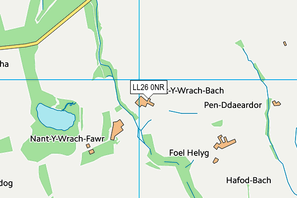 LL26 0NR map - OS VectorMap District (Ordnance Survey) LL26 0NR map - OS VectorMap District (Ordnance Survey)