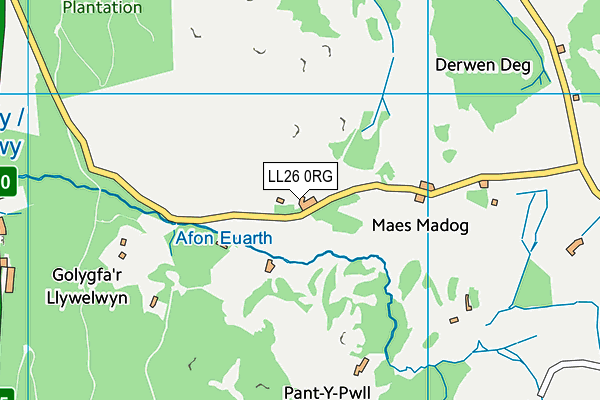 LL26 0RG map - OS VectorMap District (Ordnance Survey)