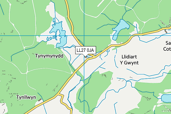 LL27 0JA map - OS VectorMap District (Ordnance Survey) LL27 0JA map - OS VectorMap District (Ordnance Survey)