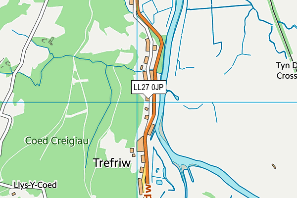 LL27 0JP map - OS VectorMap District (Ordnance Survey) LL27 0JP map - OS VectorMap District (Ordnance Survey)