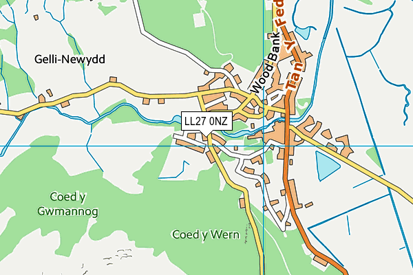 LL27 0NZ map - OS VectorMap District (Ordnance Survey) LL27 0NZ map - OS VectorMap District (Ordnance Survey)
