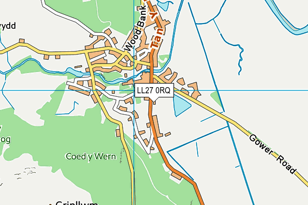 LL27 0RQ map - OS VectorMap District (Ordnance Survey) LL27 0RQ map - OS VectorMap District (Ordnance Survey)