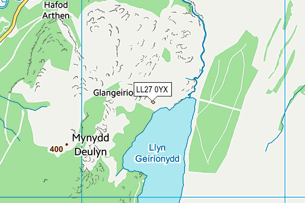 LL27 0YX map - OS VectorMap District (Ordnance Survey) LL27 0YX map - OS VectorMap District (Ordnance Survey)