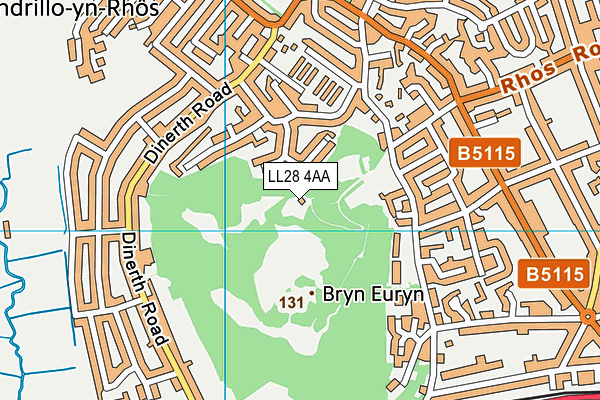 LL28 4AA map - OS VectorMap District (Ordnance Survey) LL28 4AA map - OS VectorMap District (Ordnance Survey)