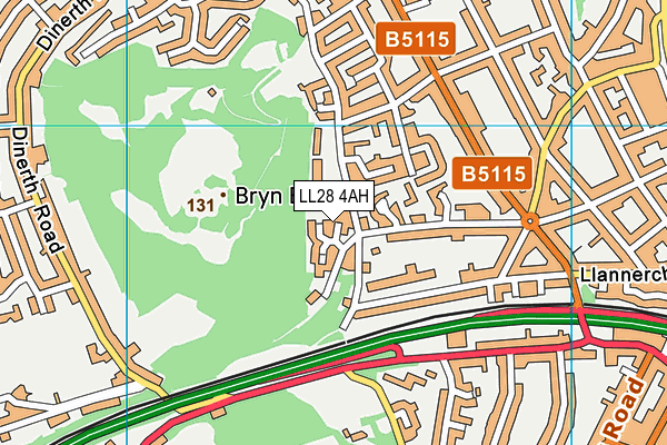 LL28 4AH map - OS VectorMap District (Ordnance Survey) LL28 4AH map - OS VectorMap District (Ordnance Survey)