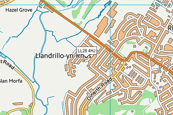 LL28 4HJ map - OS VectorMap District (Ordnance Survey) LL28 4HJ map - OS VectorMap District (Ordnance Survey)