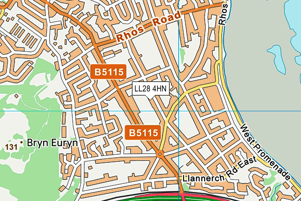 LL28 4HN map - OS VectorMap District (Ordnance Survey) LL28 4HN map - OS VectorMap District (Ordnance Survey)