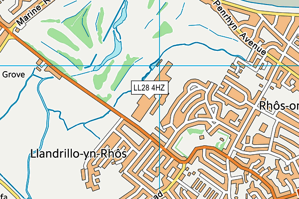 LL28 4HZ map - OS VectorMap District (Ordnance Survey) LL28 4HZ map - OS VectorMap District (Ordnance Survey)