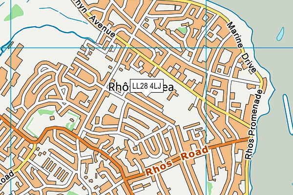 LL28 4LJ map - OS VectorMap District (Ordnance Survey) LL28 4LJ map - OS VectorMap District (Ordnance Survey)