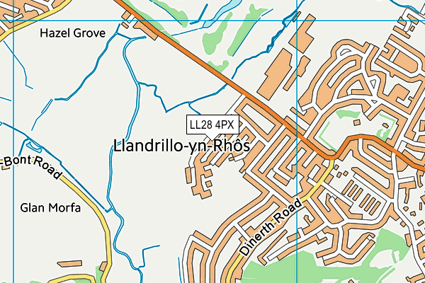 LL28 4PX map - OS VectorMap District (Ordnance Survey) LL28 4PX map - OS VectorMap District (Ordnance Survey)