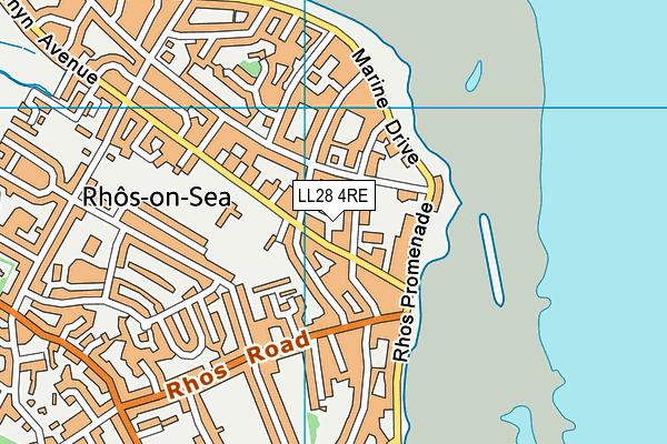 LL28 4RE map - OS VectorMap District (Ordnance Survey) LL28 4RE map - OS VectorMap District (Ordnance Survey)