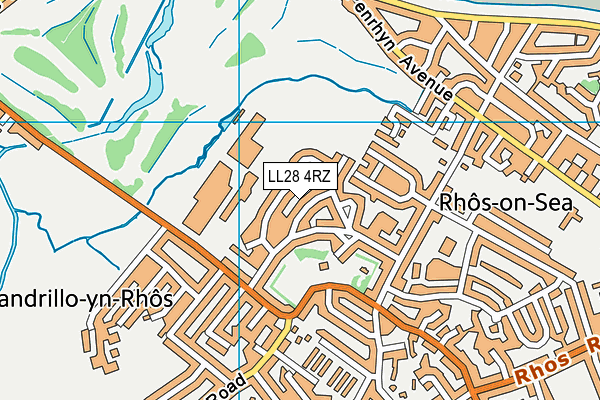 LL28 4RZ map - OS VectorMap District (Ordnance Survey) LL28 4RZ map - OS VectorMap District (Ordnance Survey)