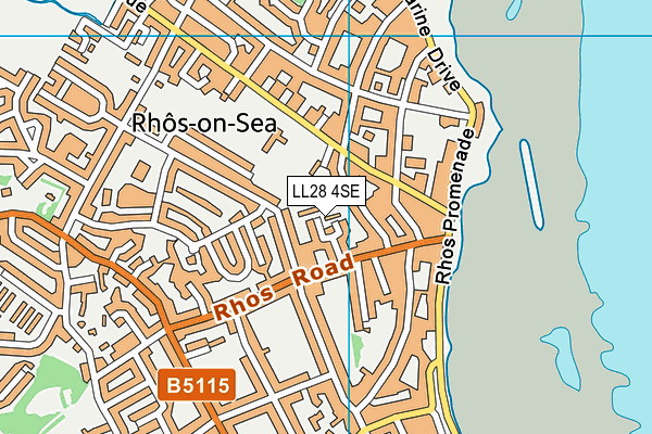 LL28 4SE map - OS VectorMap District (Ordnance Survey) LL28 4SE map - OS VectorMap District (Ordnance Survey)