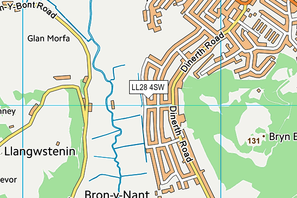 LL28 4SW map - OS VectorMap District (Ordnance Survey) LL28 4SW map - OS VectorMap District (Ordnance Survey)