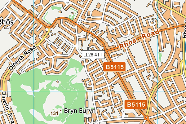 LL28 4TT map - OS VectorMap District (Ordnance Survey) LL28 4TT map - OS VectorMap District (Ordnance Survey)