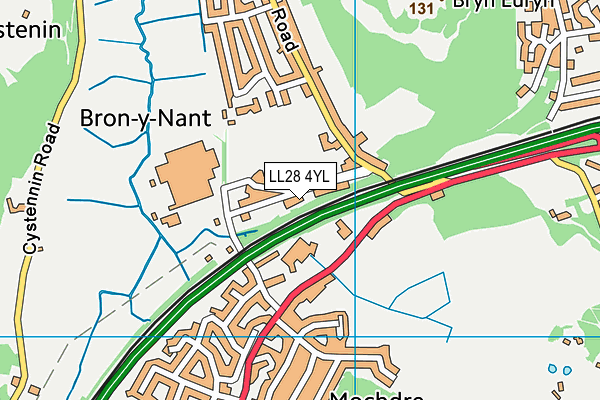 LL28 4YL map - OS VectorMap District (Ordnance Survey) LL28 4YL map - OS VectorMap District (Ordnance Survey)
