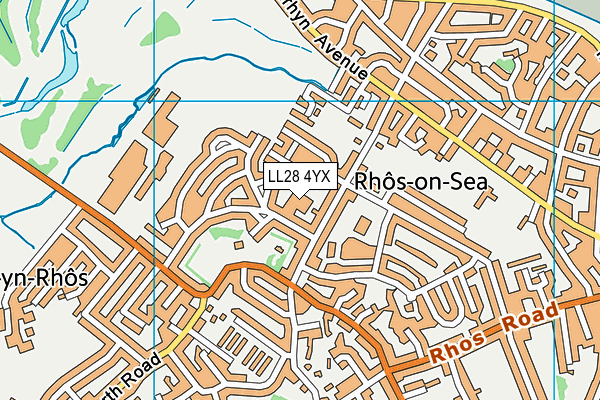 LL28 4YX map - OS VectorMap District (Ordnance Survey) LL28 4YX map - OS VectorMap District (Ordnance Survey)