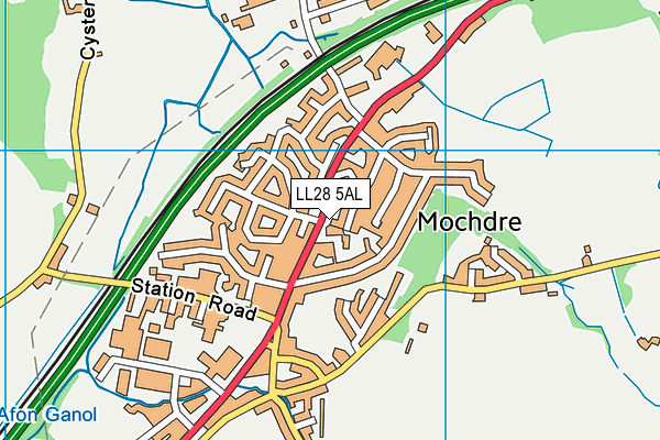 LL28 5AL map - OS VectorMap District (Ordnance Survey)
