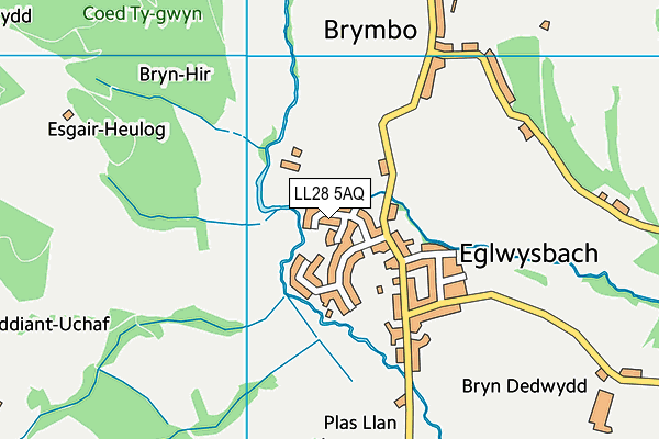 LL28 5AQ map - OS VectorMap District (Ordnance Survey) LL28 5AQ map - OS VectorMap District (Ordnance Survey)