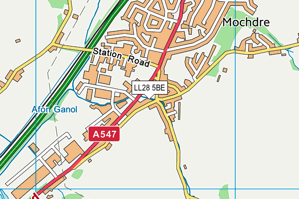 LL28 5BE map - OS VectorMap District (Ordnance Survey) LL28 5BE map - OS VectorMap District (Ordnance Survey)