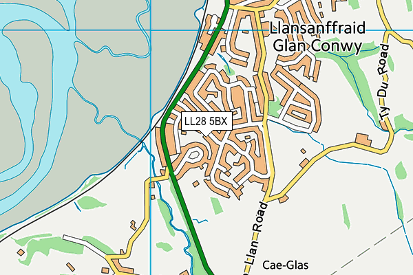 LL28 5BX map - OS VectorMap District (Ordnance Survey) LL28 5BX map - OS VectorMap District (Ordnance Survey)