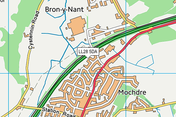 LL28 5DA map - OS VectorMap District (Ordnance Survey)