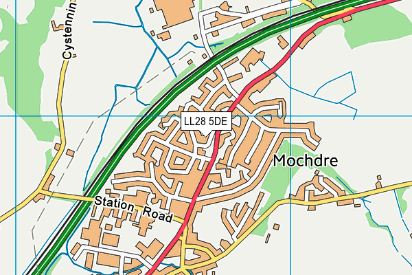 LL28 5DE map - OS VectorMap District (Ordnance Survey)