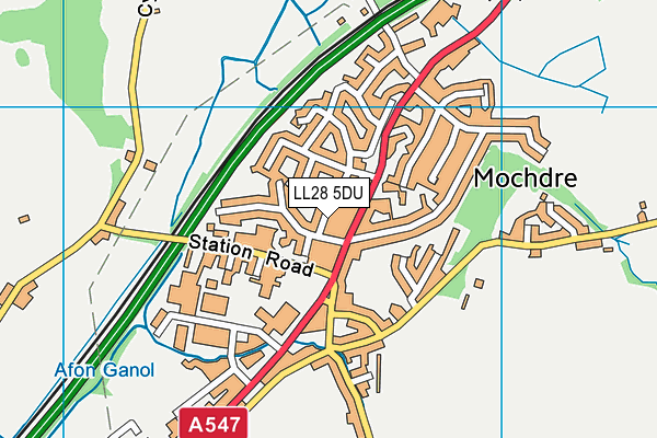 LL28 5DU map - OS VectorMap District (Ordnance Survey) LL28 5DU map - OS VectorMap District (Ordnance Survey)