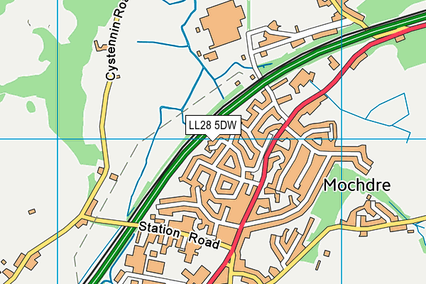 LL28 5DW map - OS VectorMap District (Ordnance Survey) LL28 5DW map - OS VectorMap District (Ordnance Survey)