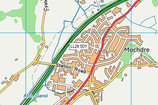 LL28 5DY map - OS VectorMap District (Ordnance Survey) LL28 5DY map - OS VectorMap District (Ordnance Survey)