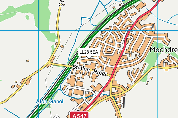 LL28 5EA map - OS VectorMap District (Ordnance Survey) LL28 5EA map - OS VectorMap District (Ordnance Survey)