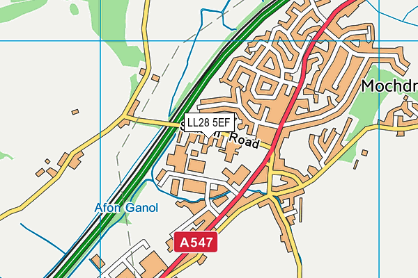 LL28 5EF map - OS VectorMap District (Ordnance Survey) LL28 5EF map - OS VectorMap District (Ordnance Survey)