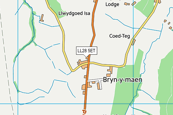 LL28 5ET map - OS VectorMap District (Ordnance Survey)