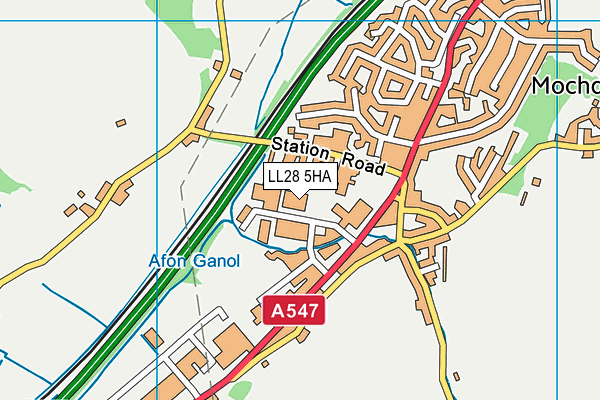 LL28 5HA map - OS VectorMap District (Ordnance Survey)