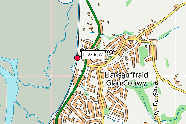 LL28 5LW map - OS VectorMap District (Ordnance Survey) LL28 5LW map - OS VectorMap District (Ordnance Survey)