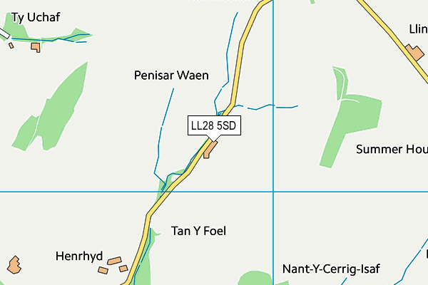 LL28 5SD map - OS VectorMap District (Ordnance Survey) LL28 5SD map - OS VectorMap District (Ordnance Survey)
