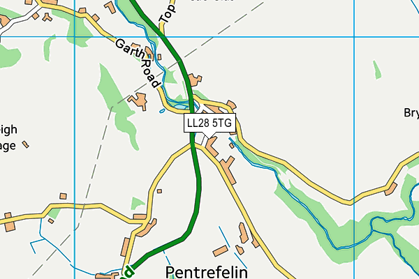 LL28 5TG map - OS VectorMap District (Ordnance Survey)