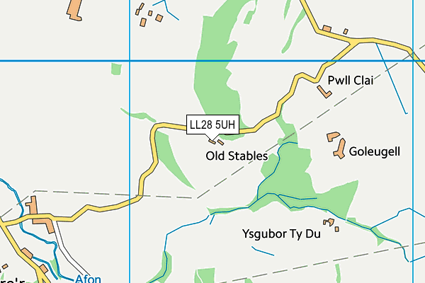 LL28 5UH map - OS VectorMap District (Ordnance Survey) LL28 5UH map - OS VectorMap District (Ordnance Survey)