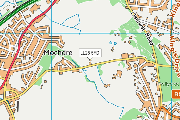 LL28 5YD map - OS VectorMap District (Ordnance Survey) LL28 5YD map - OS VectorMap District (Ordnance Survey)