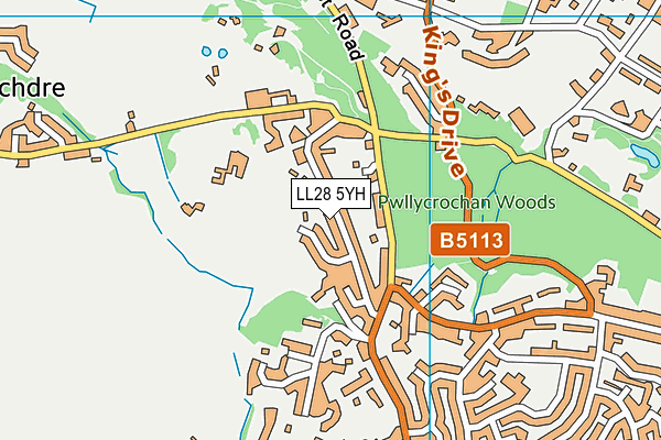 LL28 5YH map - OS VectorMap District (Ordnance Survey) LL28 5YH map - OS VectorMap District (Ordnance Survey)
