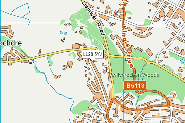 LL28 5YJ map - OS VectorMap District (Ordnance Survey) LL28 5YJ map - OS VectorMap District (Ordnance Survey)
