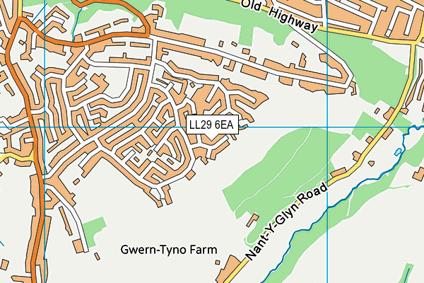 LL29 6EA map - OS VectorMap District (Ordnance Survey) LL29 6EA map - OS VectorMap District (Ordnance Survey)