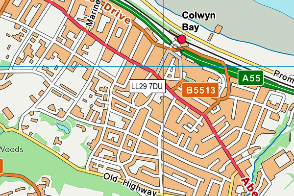 LL29 7DU map - OS VectorMap District (Ordnance Survey) LL29 7DU map - OS VectorMap District (Ordnance Survey)